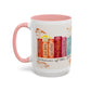 Bible Women Coffee Mug — Floral Illustrated Books Design (11/15 oz)