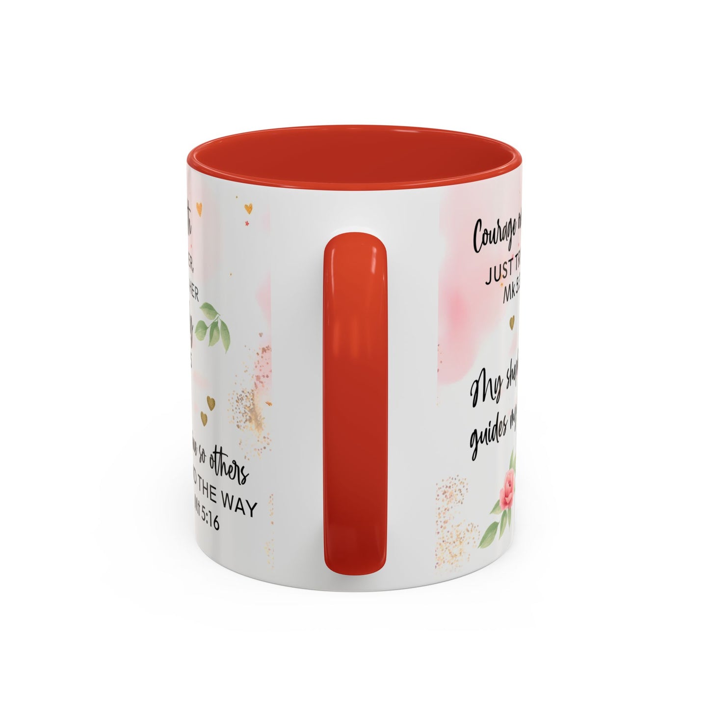 Faith Floral Coffee Mug — "Trust in the Lord with All Your Heart" Scripture Gift