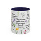 Inspirational Bible Verse Coffee Mug — Floral Scripture Quotes (11/15oz)