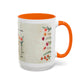 Inspirational Floral Coffee Mug — "God Says You Are" Ceramic Accent Mug (11/15 oz)