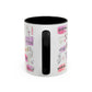 Christian Accent Coffee Mug — "Remind me who you are in Christ" Inspirational Pattern