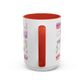 Christian Accent Coffee Mug — "Remind me who you are in Christ" Inspirational Pattern