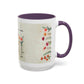 Inspirational Floral Coffee Mug — "God Says You Are" Ceramic Accent Mug (11/15 oz)