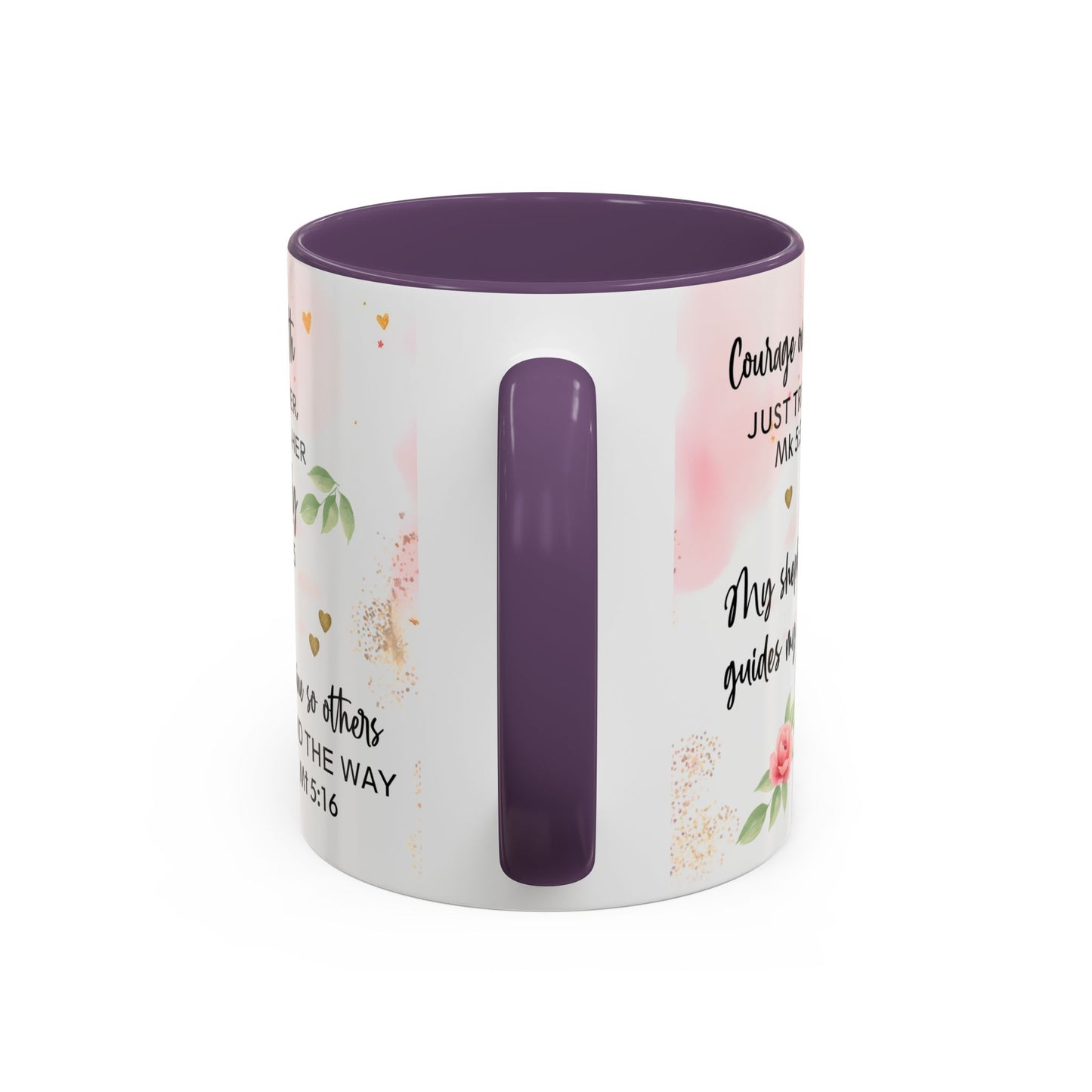 Faith Floral Coffee Mug — "Trust in the Lord with All Your Heart" Scripture Gift