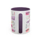 Christian Accent Coffee Mug — "Remind me who you are in Christ" Inspirational Pattern