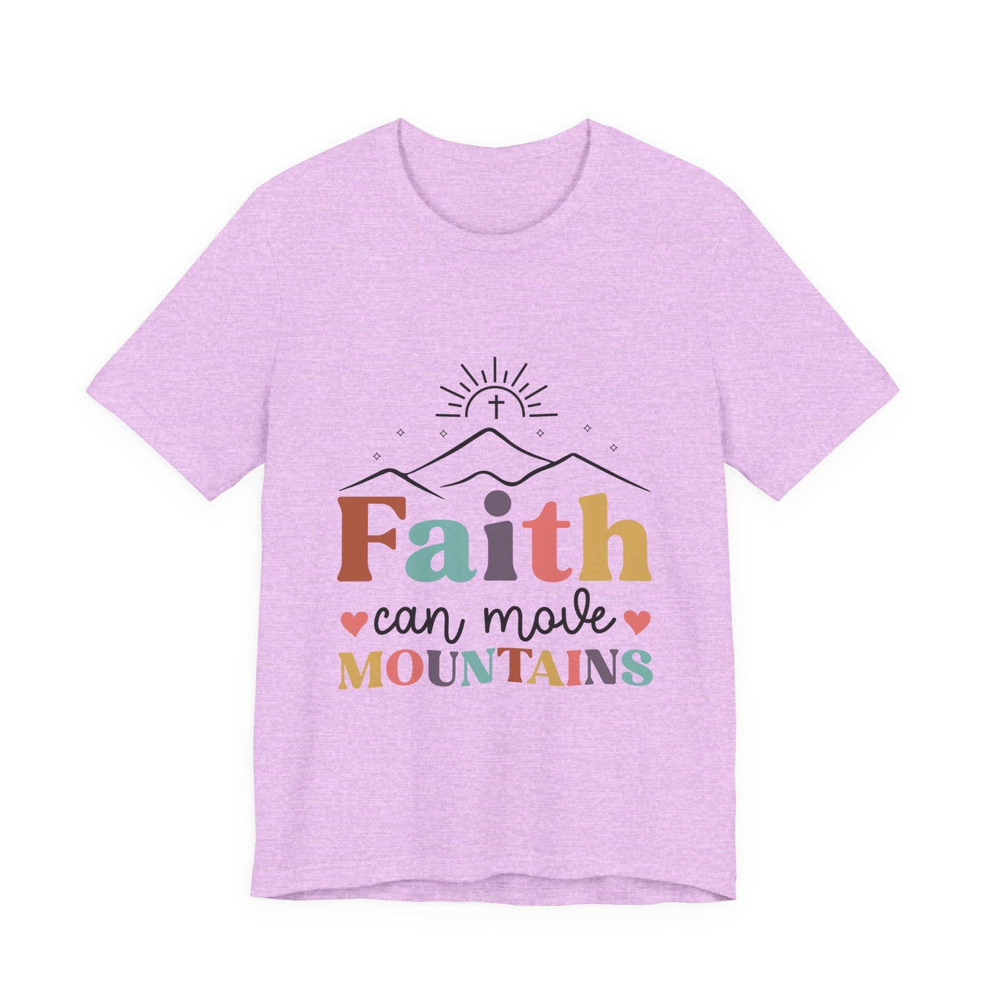 Faith Can Move Mountains T-Shirt — Inspirational Christian Graphic Tee