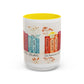 Bible Women Coffee Mug — Floral Illustrated Books Design (11/15 oz)