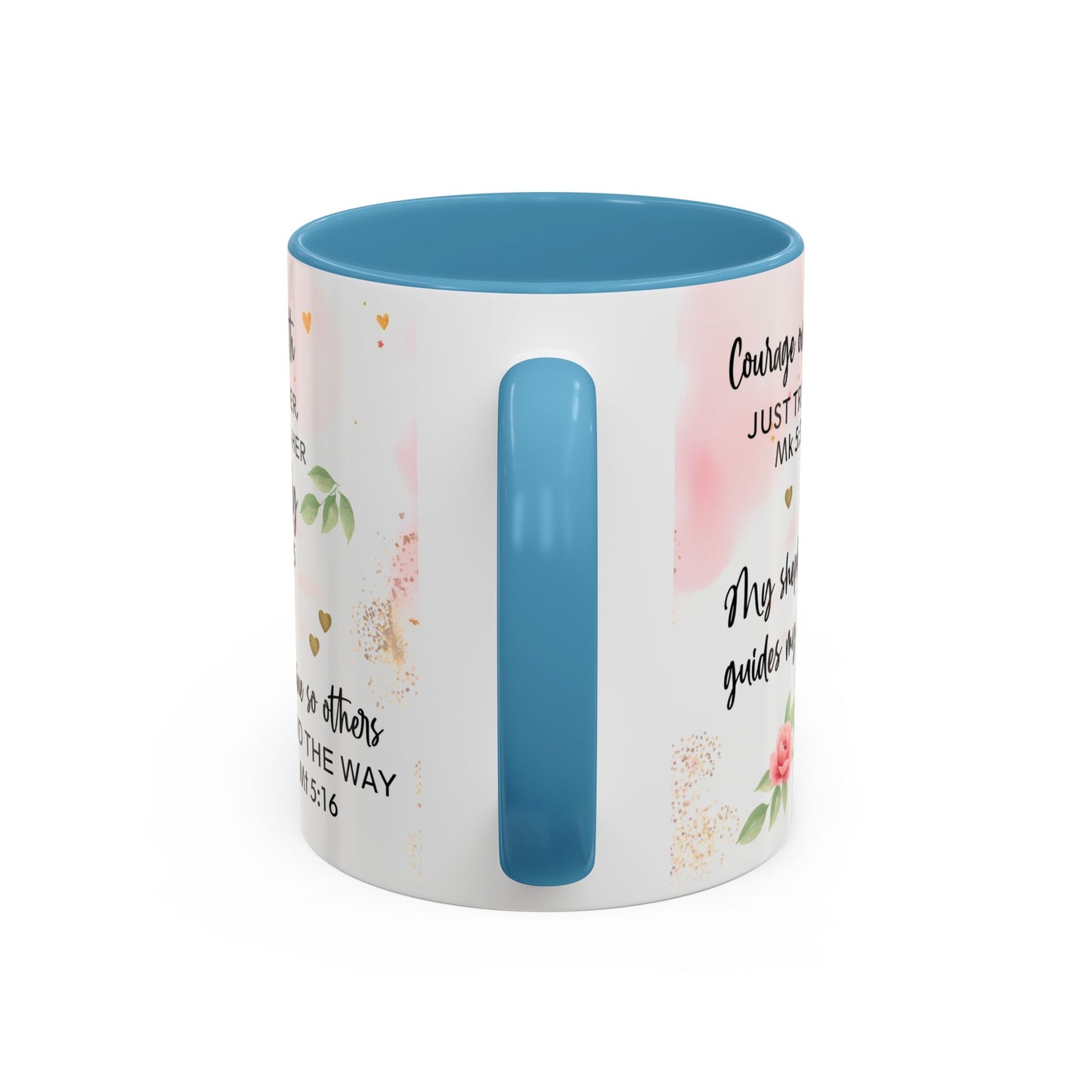 Faith Floral Coffee Mug — "Trust in the Lord with All Your Heart" Scripture Gift