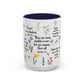 Inspirational Bible Verse Coffee Mug — Floral Scripture Quotes (11/15oz)