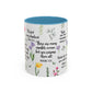 Inspirational Bible Verse Coffee Mug — Floral Scripture Quotes (11/15oz)