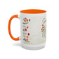Inspirational Floral Coffee Mug — "God Says You Are" Ceramic Accent Mug (11/15 oz)