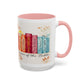 Bible Women Coffee Mug — Floral Illustrated Books Design (11/15 oz)