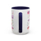 Christian Accent Coffee Mug — "Remind me who you are in Christ" Inspirational Pattern