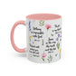 Inspirational Bible Verse Coffee Mug — Floral Scripture Quotes (11/15oz)
