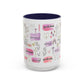 Christian Accent Coffee Mug — "Remind me who you are in Christ" Inspirational Pattern