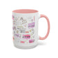 Christian Accent Coffee Mug — "Remind me who you are in Christ" Inspirational Pattern