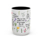 Inspirational Bible Verse Coffee Mug — Floral Scripture Quotes (11/15oz)