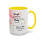 Faith Floral Coffee Mug — "Trust in the Lord with All Your Heart" Scripture Gift