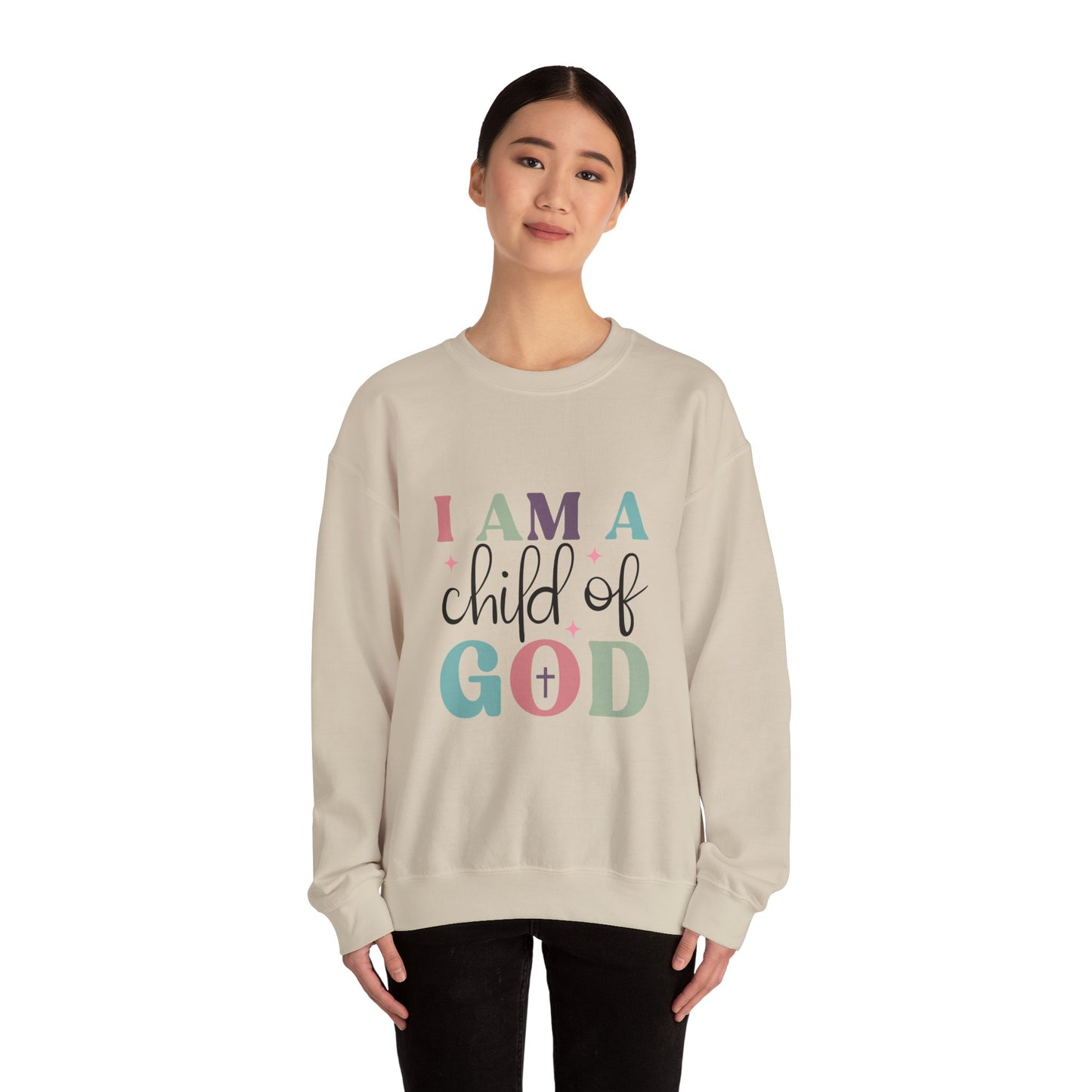 Child of God Crewneck Sweatshirt — Inspirational Christian Sweatshirt