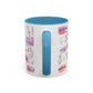 Christian Accent Coffee Mug — "Remind me who you are in Christ" Inspirational Pattern