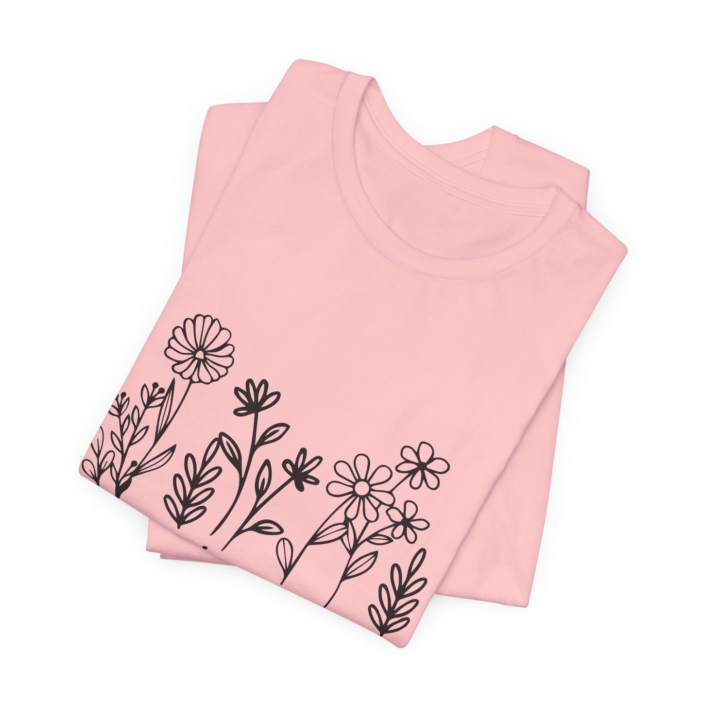 Grow in Grace Floral Tee — Christian Scripture Shirt (2 Peter 3:18)