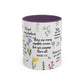 Inspirational Bible Verse Coffee Mug — Floral Scripture Quotes (11/15oz)