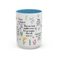Inspirational Bible Verse Coffee Mug — Floral Scripture Quotes (11/15oz)