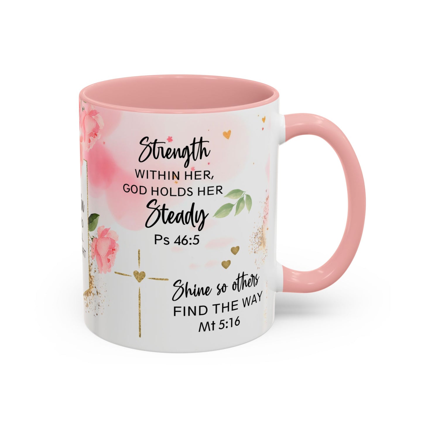 Faith Floral Coffee Mug — "Trust in the Lord with All Your Heart" Scripture Gift