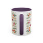 Inspirational Floral Coffee Mug — "God Says You Are" Ceramic Accent Mug (11/15 oz)