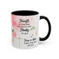 Faith Floral Coffee Mug — "Trust in the Lord with All Your Heart" Scripture Gift