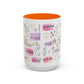 Christian Accent Coffee Mug — "Remind me who you are in Christ" Inspirational Pattern