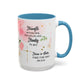 Faith Floral Coffee Mug — "Trust in the Lord with All Your Heart" Scripture Gift