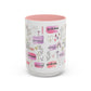 Christian Accent Coffee Mug — "Remind me who you are in Christ" Inspirational Pattern