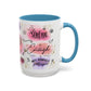 Inspirational Christian Coffee Mug — "Beauty From Ashes" Faith & Strength Accent Mug (11/15oz)