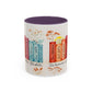Bible Women Coffee Mug — Floral Illustrated Books Design (11/15 oz)