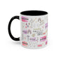 Christian Accent Coffee Mug — "Remind me who you are in Christ" Inspirational Pattern
