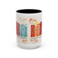 Bible Women Coffee Mug — Floral Illustrated Books Design (11/15 oz)