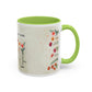 Inspirational Floral Coffee Mug — "God Says You Are" Ceramic Accent Mug (11/15 oz)