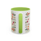 Inspirational Floral Coffee Mug — "God Says You Are" Ceramic Accent Mug (11/15 oz)