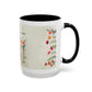 Inspirational Floral Coffee Mug — "God Says You Are" Ceramic Accent Mug (11/15 oz)