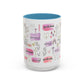 Christian Accent Coffee Mug — "Remind me who you are in Christ" Inspirational Pattern