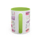 Christian Accent Coffee Mug — "Remind me who you are in Christ" Inspirational Pattern