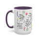 Inspirational Bible Verse Coffee Mug — Floral Scripture Quotes (11/15oz)