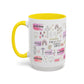 Christian Accent Coffee Mug — "Remind me who you are in Christ" Inspirational Pattern