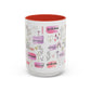 Christian Accent Coffee Mug — "Remind me who you are in Christ" Inspirational Pattern
