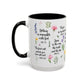 Inspirational Bible Verse Coffee Mug — Floral Scripture Quotes (11/15oz)