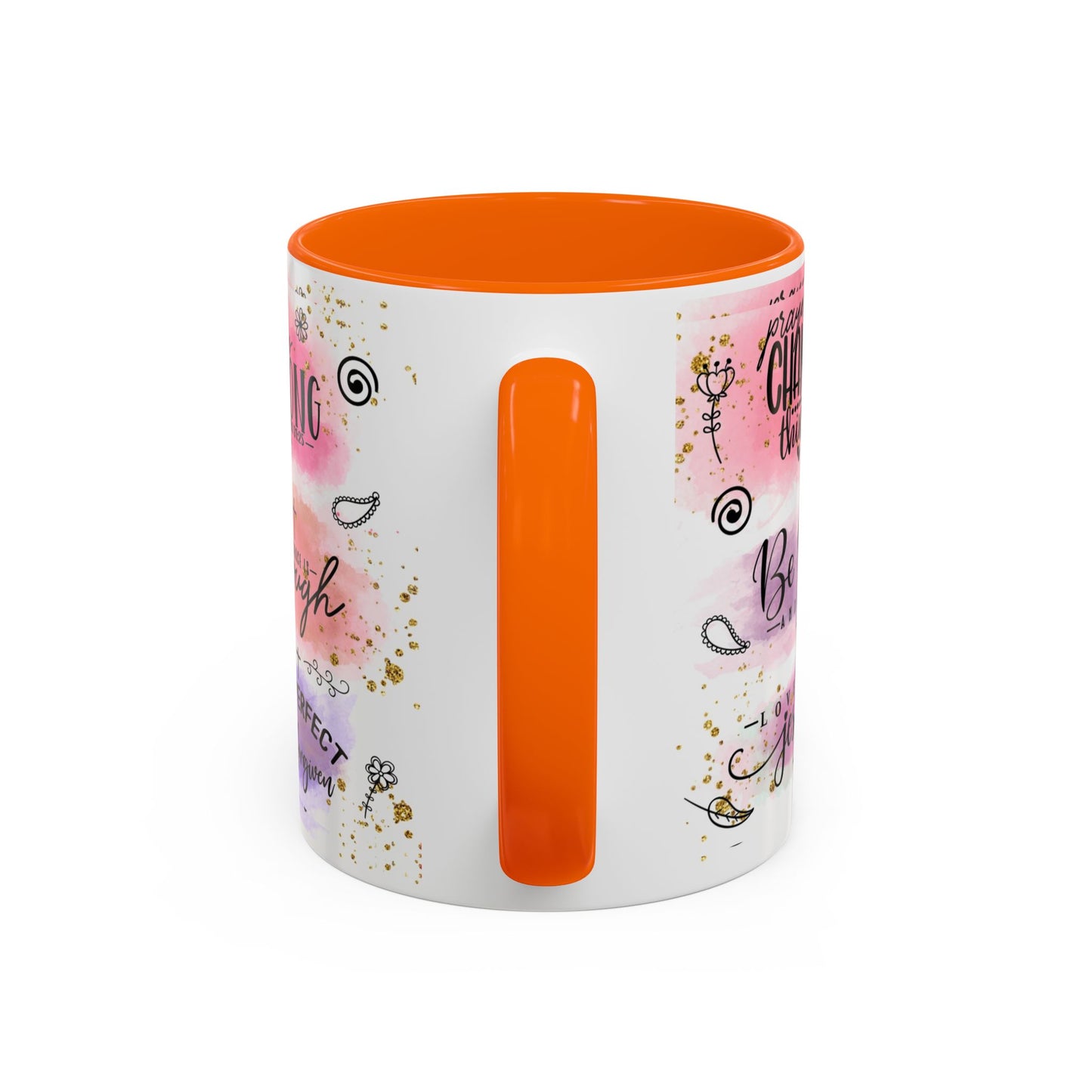 Inspirational Christian Coffee Mug — "Beauty From Ashes" Faith & Strength Accent Mug (11/15oz)