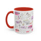 Christian Accent Coffee Mug — "Remind me who you are in Christ" Inspirational Pattern