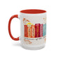 Bible Women Coffee Mug — Floral Illustrated Books Design (11/15 oz)