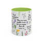 Inspirational Bible Verse Coffee Mug — Floral Scripture Quotes (11/15oz)